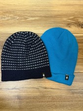 Smartwool Wool Blend Navy and Blue Beanie Hat Bundle (2 hats) picture