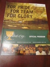 2013 Presidents Cup Golf Official Program USA Jack Nicklaus Muirfield Village picture