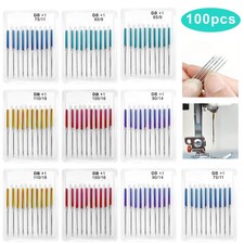 100X Universal Sewing Machine Needles 5 Size DBX1 65/9 75/11 90/14 100/16 110/18 picture