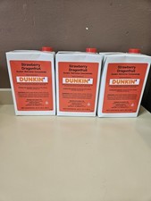 3 Pack Dunkin Strawberry Dragonfruit Refresher Concentrate 46 OZ each picture