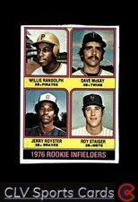 1976 Topps #592 1976 Rookie Infielders Randolph/McKay/Royster/Staiger picture