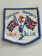 Glasgow Rangers F.C - Rare embroidered sew on patch. Vintage/Collectible picture