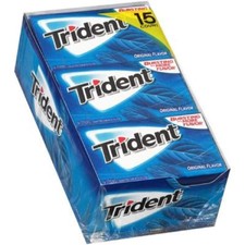 New Trident Original Flavor Sugar Free Gum 15 Packs (168 Pieces Total) picture