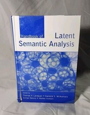Handbook Of Latent Semantic Analysis Edited By Thomas K. Landauer Hardcover picture
