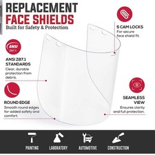 Replacement Clear Face Shields, Polycarbonate Visor for Safety Headgears picture