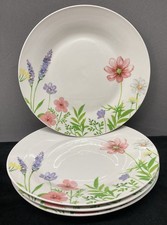 Royal Norfolk Spring Floral Dinner Plates 10 5/8” Set of 4 picture