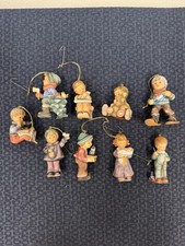 9 Vintage Studio Hummel Goebel Berta Hummel Christmas Ornaments EXCELLENT picture