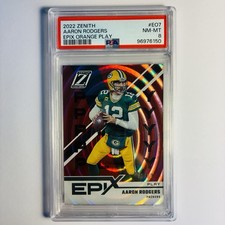 2022 Panini Zenith Epix Orange Play/99 Aaron Rodgers #EO7 PSA 8⭐️Super Bowl🏆MVP picture