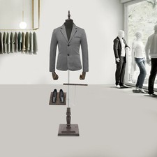 Antique Female Black Pinnable Dress Form Mannequin Torso with Flexible Arms picture