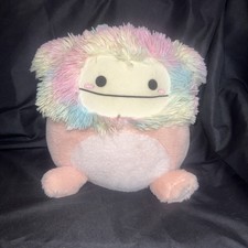 T-2267 Squishmallows Fuzz-A-Mallows Diane the Bigfoot Pastel Rainbow Plush 12” picture