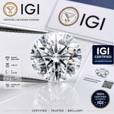 5.05 CT Round Lab Grown Diamond – VVS1 Clarity, D Color -IGI Certified picture