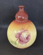Antique Royal Bonn Bud Vase Roses Victorian Porcelian By Franz Mehlem Germany picture