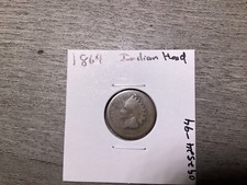 1864 Indian Head Penny Small Cent with Oak Wreath Shield 092524 94tk picture