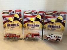 2002 Matchbox HEROES SERIES First Responders - set of 3 New Sealed picture