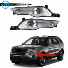 For 2018-2019 Ford Explorer Clear Lens Fog Lights LED Lamps kits Right&Left Side picture