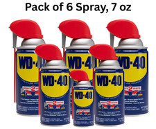 Multi Purpose Original WD-40 Formula 8oz Lubricant Spray 6-PACK w/. Smart Straw picture