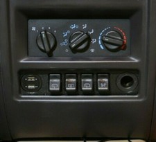 97-01 Jeep Cherokee XJ Switch Panel Fits 4 OEM Switches - Police Package picture