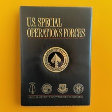U.S. SPECIAL OPERATIONS FORCES Fully Illustrated Leather Bound Very Good  RARE picture