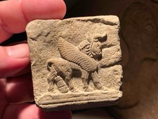 Mesopotamia / Assyrian art / mythology - Lamassu winged bull amulet replica picture