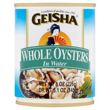 (3 pack) Geisha Whole Oysters in Water, 8 Oz (226g), Ready to Eat in a Can. picture