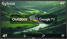 SYLVOX 43 Inch Outdoor Smart Television 4K 700NIT High Brightness  Waterproof TV picture