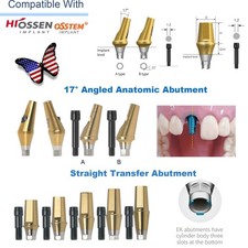 US Dental Straight Transfer & 17° Angled Anatomic Abutment Fit Hiossen/Osstem picture
