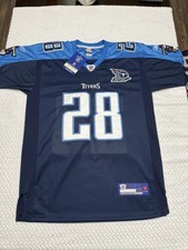 VERY RARE Chris Johnson Authentic Reebok Tennessee Titans Jersey W 10 Year Patch picture