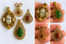 Vintage Estate Jewelry Pendant / Charm Lot – 4 Pieces picture