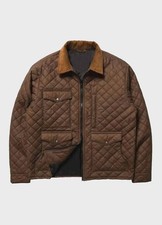 Yellowstone John Dutton Quilted Brown Jacket: Men's Western Fashion picture