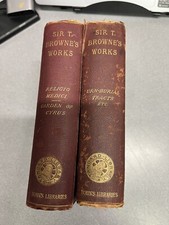 vintage  1901 books (2) Sir T Browne’s Works picture