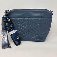 Lug Flare Bag Purse Blue XL New NWT Removable Straps Quilted picture