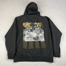 G59 Suicide Boys Hoodie Mens L Black Grey Day Tour 2021 Sweatshirt *Distressed* picture
