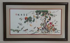 Vintage Chinese Silk Embroidery 