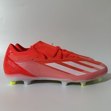 adidas $150 Mens 10.5 X CRAZYFAST PRO FIRM GROUND CLEATS Solar Red/Yellow IG0600 picture