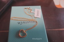 NewTFANYCoOpen Heart Necklace 18K-Yellow Gold&750 picture