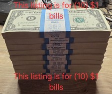 (10) Uncirculated 2021 Richmond $1 Bills From BEP Brick ***FREE SHIPPING *** picture