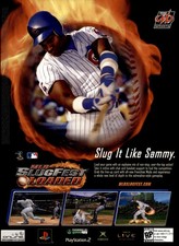 Midway MLB SlugFest PlayStation 2 Xbox 2005 magazine ad picture