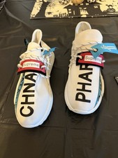 Men's Low Top Lace-Up Athletic Sneakers White Colorblock Graphic Text picture