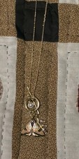 Fable England Moth Gold Plated Brass Toggle Necklace New with Box One Necklace picture