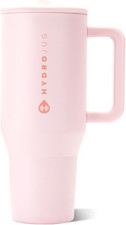 HydroJug Traveler 40oz Insulated Tumbler Pink Sand w/ Handle & Straw Cup picture