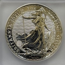 2021 Great Britain Britannia 1 oz .999 Silver Coin ICG MS69 BU picture