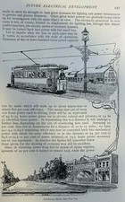 1892 Future of Electricity Niagara Falls Power Station Mass Transit Lighting picture