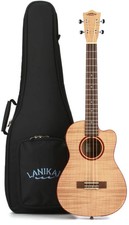 Lanikai FM-CEB Flame Maple Ukulele with Cutaway & Electronics - Baritone picture