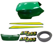 New Upper & Lower Hood/Bumper/Foam Isolator/LH&RH Stickers Fits John Deere LX255 picture