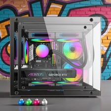 Gaming Desktop Computer PC i7 4.0GHz 16GB RAM 256GB SSD AMD R7 350 W11 ARGB picture