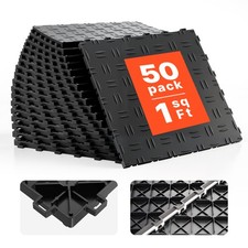 VEVOR Garage Tiles Interlocking 12x12 in 50 Pack Garage Flooring Tiles Black picture