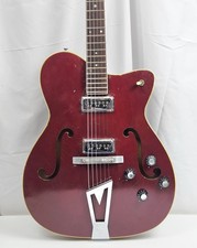Vintage 1960s Martin GT-70 Burgundy Semi Hollow Electric Guitar DeArmond USA picture