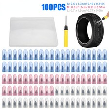FOR 100Pcs Tire Repair Rubber Nails Puncture Screws Kit with Screwdriver picture
