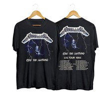Vintage 1985 Metallica Ride The Lightning US Tour T-Shirt picture