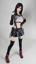 Customized 1/6 Female Tifa Girl Combat Uniform Clothes Fit 12
